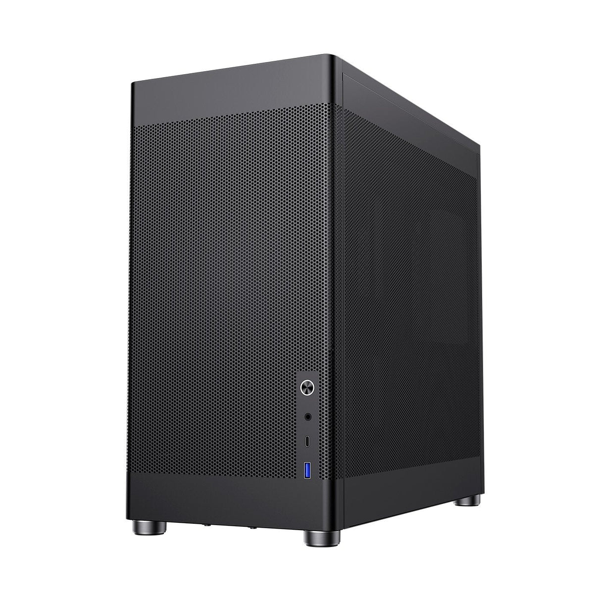 Coolbox Caja Pc Atx Mp1 Mesh Negro Bahías Int.:3x 2.5″ + 1 X 3.5″ O 4 X 2.4″/ 1 X Usb 3.2 (Usb-A) + 1 X Usb-C 3.2, 1 Conector Jack 3.5 Mm