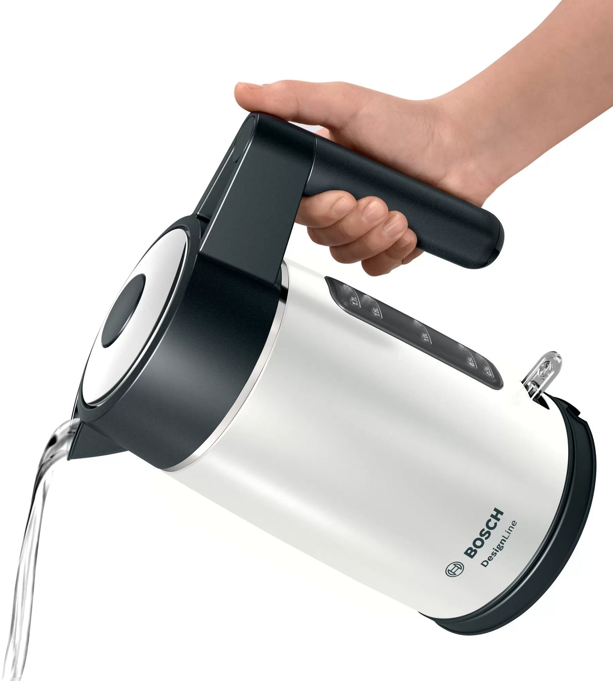 EAN 4242005276493 - Bosch DesignLine tetera eléctrica 1,7 L 2400 W Negro, Plata imagen 10