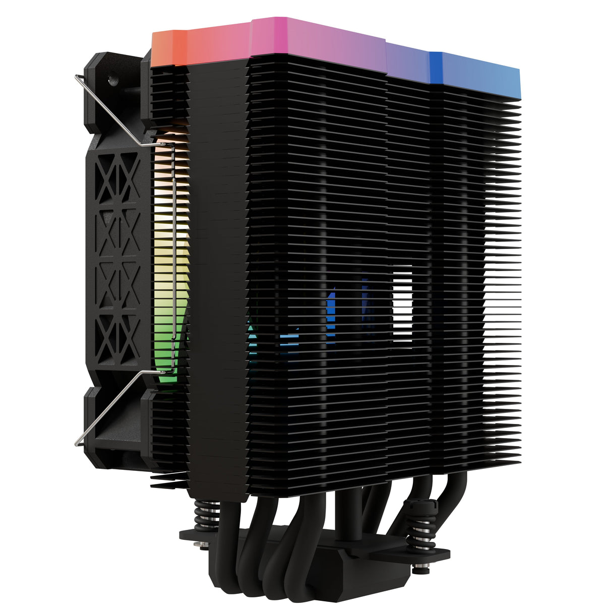 Refrigerador Nfortec Centaurus X2 Disipador Cpu Por Aire 4 Pipes Tdp 210w Negro