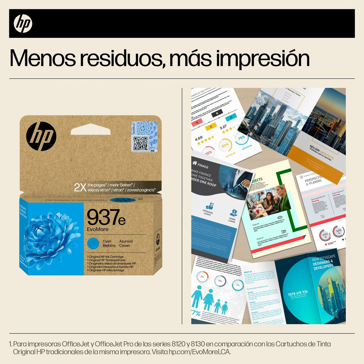 EAN 0196786147623 - HP 937e EvoMore Cyan Original Ink Cartridge cartucho de tinta 1 pieza(s) Alto rendimiento (XL) imagen 5