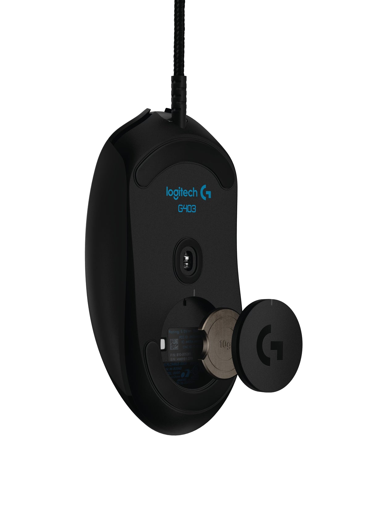 Logitech Raton G403 Usb Optico 12000 Dpi Mano Derecha Negro