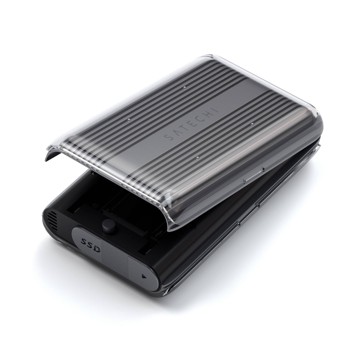 EAN 810086360604 - Satechi USB4 NVMe SSD Pro Caja externa para unidad de estado sólido (SSD) Gris, Transparente imagen 3