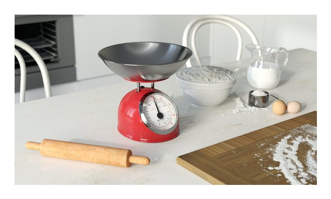 Báscula Eta Eta577790030 De Cocina Storio, Roja
