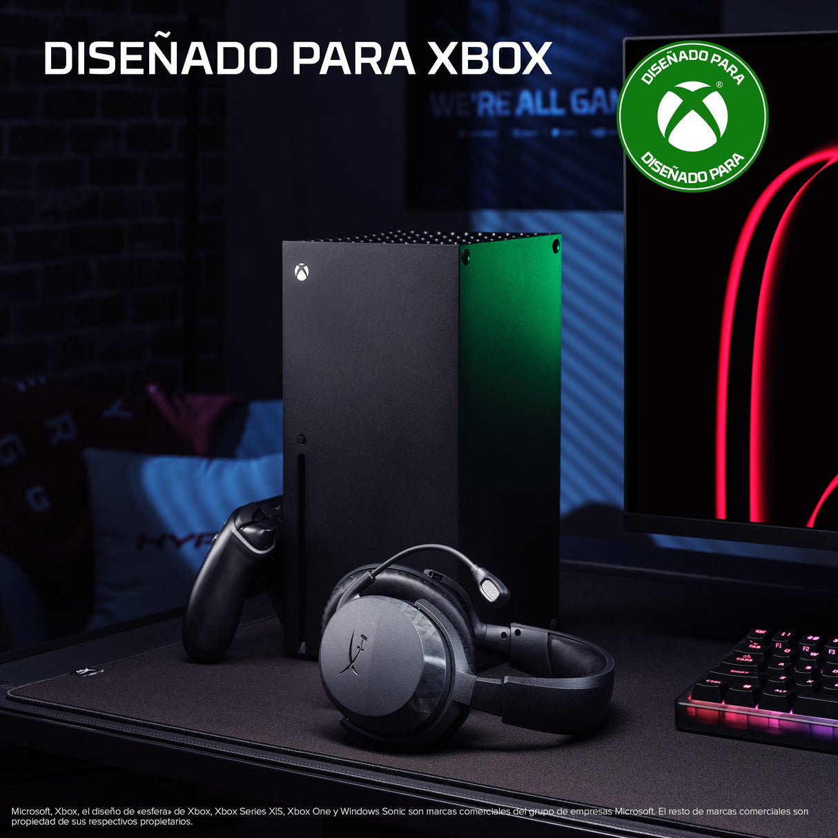 EAN 0199251514678 - HyperX CloudX Stinger 3 Wireless Gaming Headset Xbox Negro imagen 2