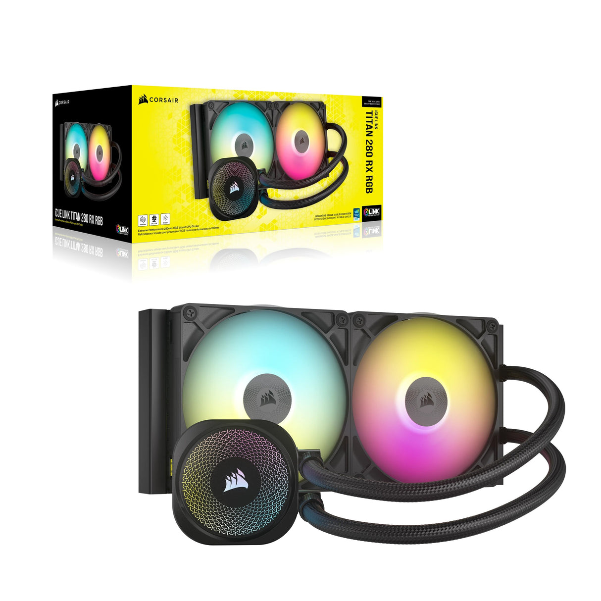 EAN 0840006685425 - Corsair iCUE LINK TITAN RX RGB Procesador Sistema de refrigeración líquida todo en uno 14 cm Negro 1 piez imagen 6