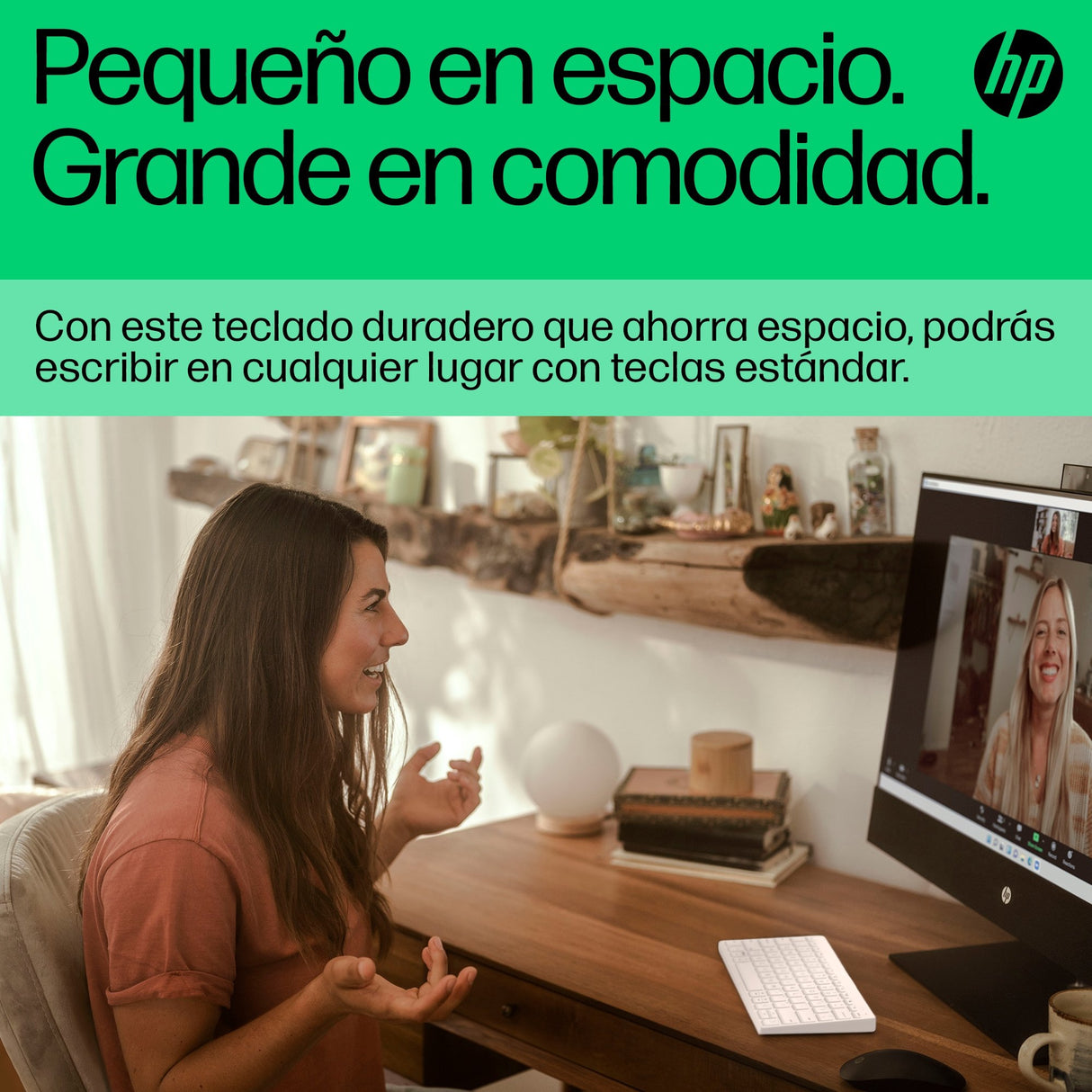 EAN 0196548516629 - HP 350 Compact Multi-Device Bluetooth Keyboard teclado Hogar QWERTY Blanco imagen 11