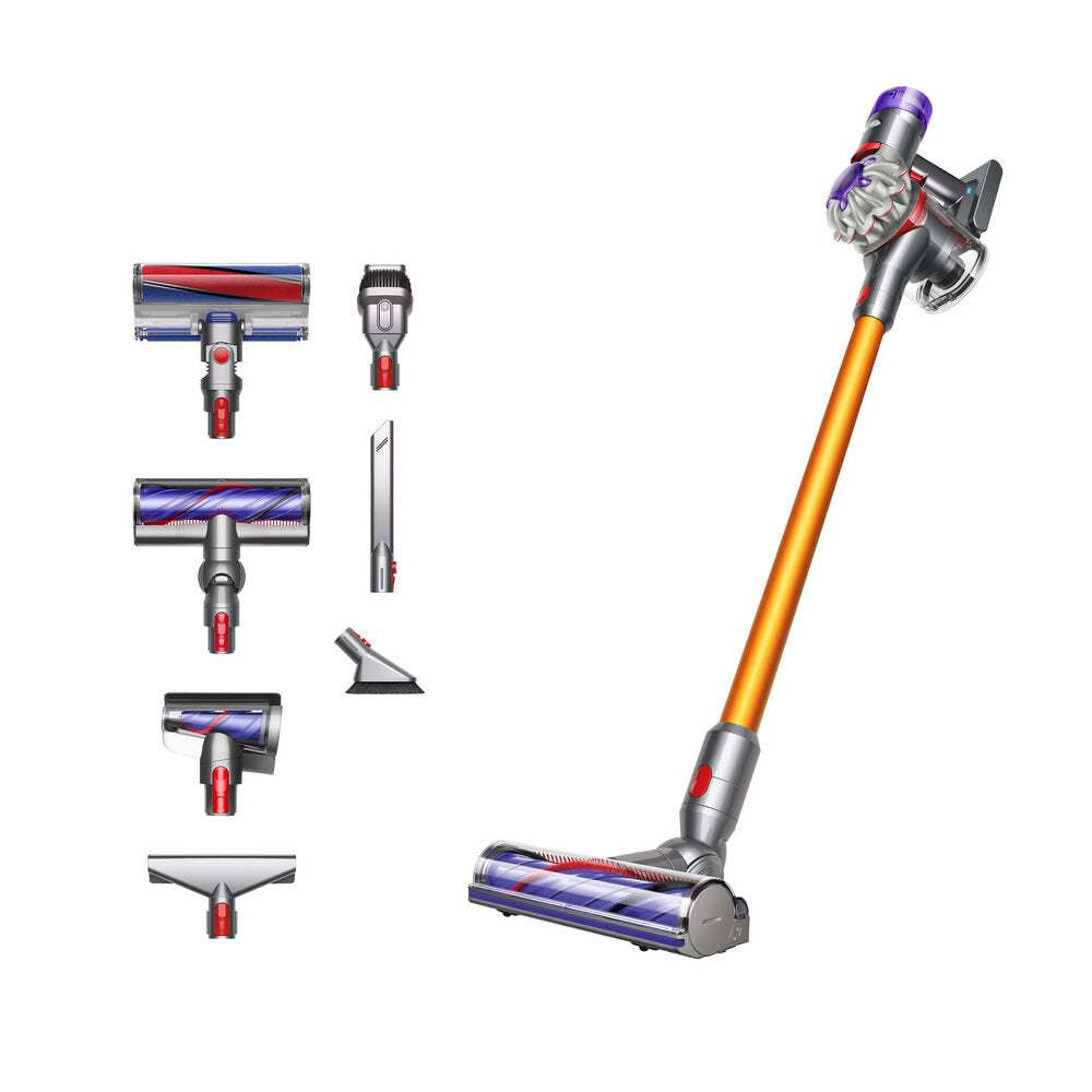 EAN 5025155090152 - Dyson V8 Absolute Aspiradora escoba 2 en 1 Batería Secar Sin bolsa Plata, Amarillo imagen 2