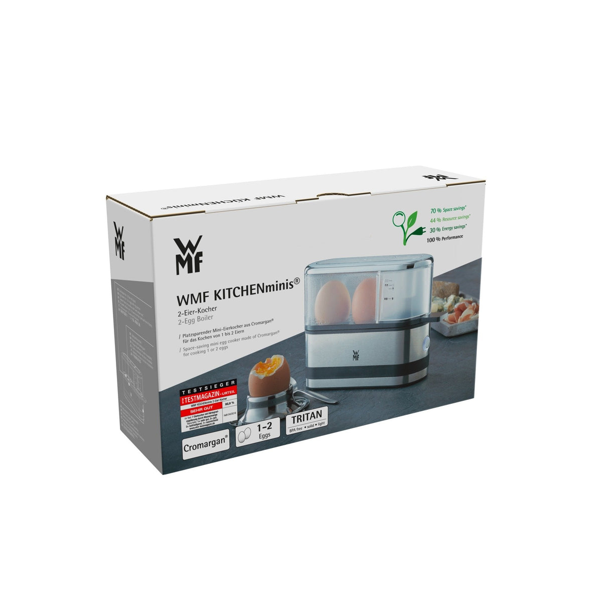 Cuecehuevos Wmf Kitchenminis 04.1502.0011, 2 Huevos 250 W Negro, Acero Inoxidable