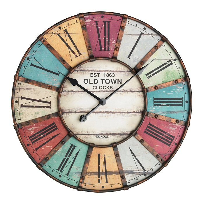 EAN 4009816025449 - TFA-Dostmann 60.3021 reloj de mesa o pared Reloj mecánico Círculo Cian, Marfil, Rojo, Amarillo imagen 1