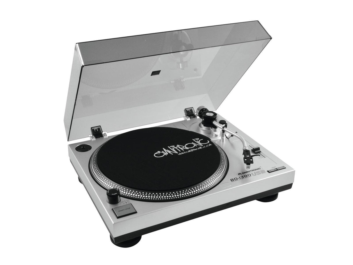 EAN 4026397356090 - Omnitronic 10603043 tornamesa para dj Tocadiscos de tracción por correa portátil Plata imagen 1