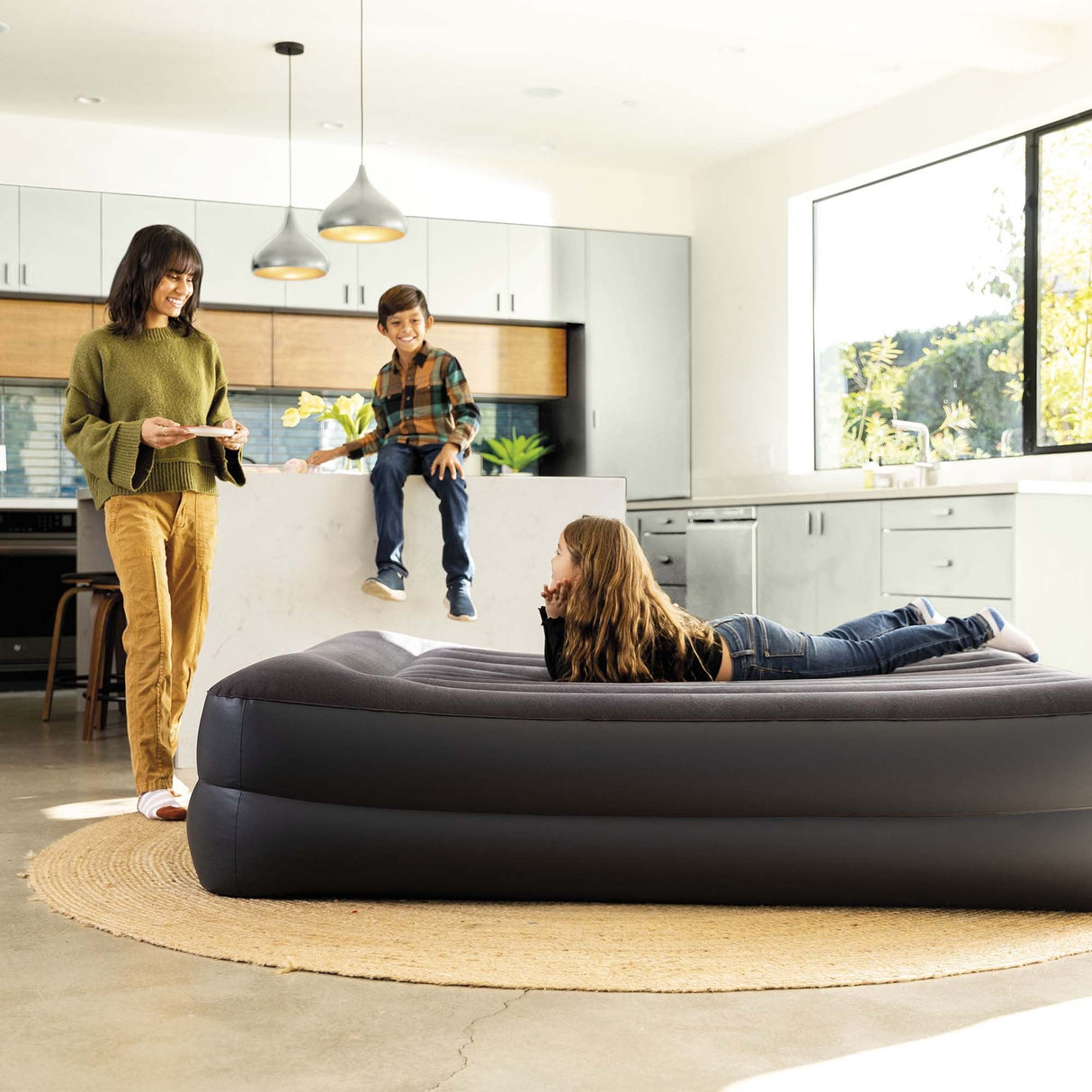 EAN 6941057422862 - Intex 64124ND colchón hinchable Colchón doble Azul oscuro Unisex imagen 9