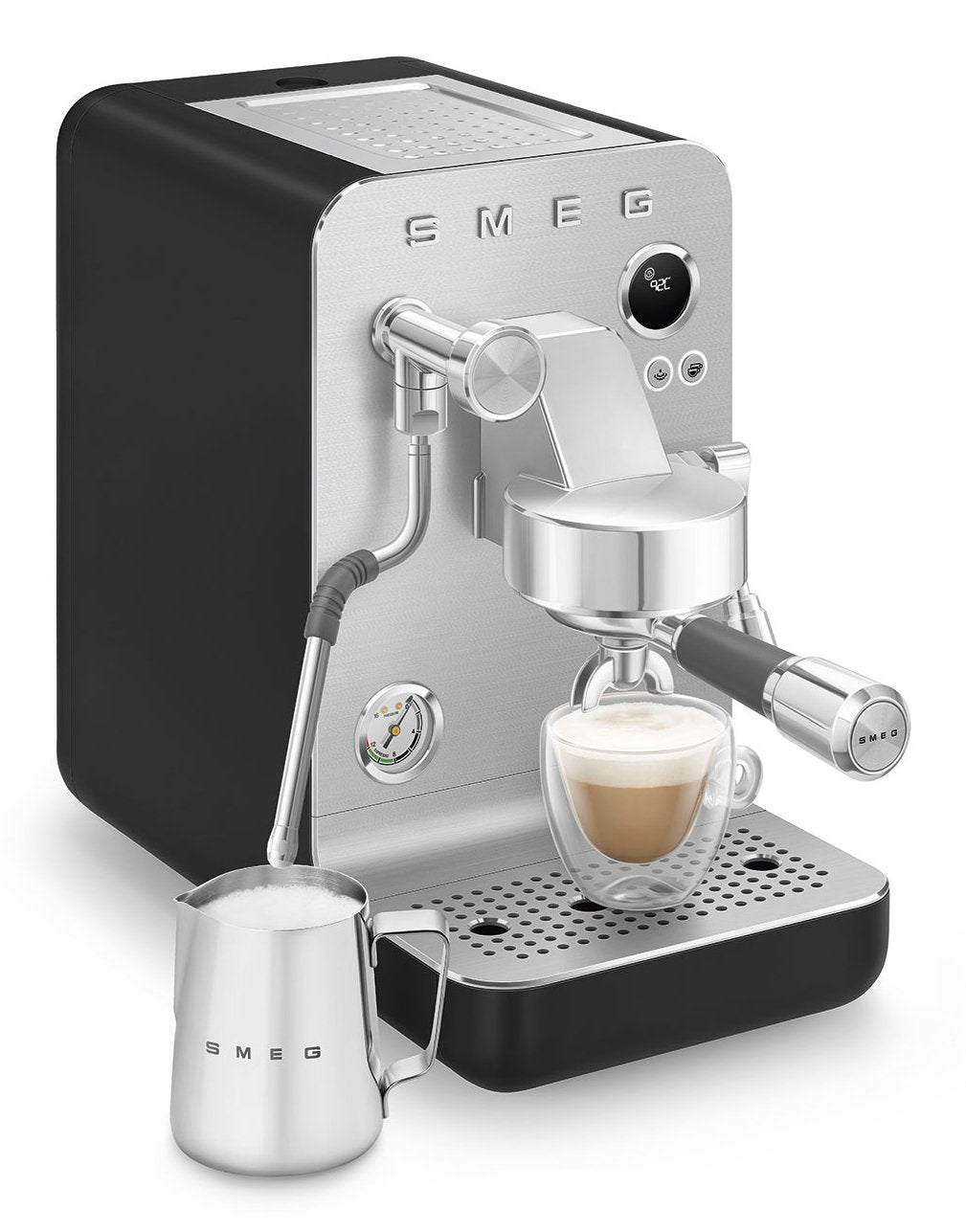 Cafetera Smeg Espresso Colección Negra Emc02blmeu
