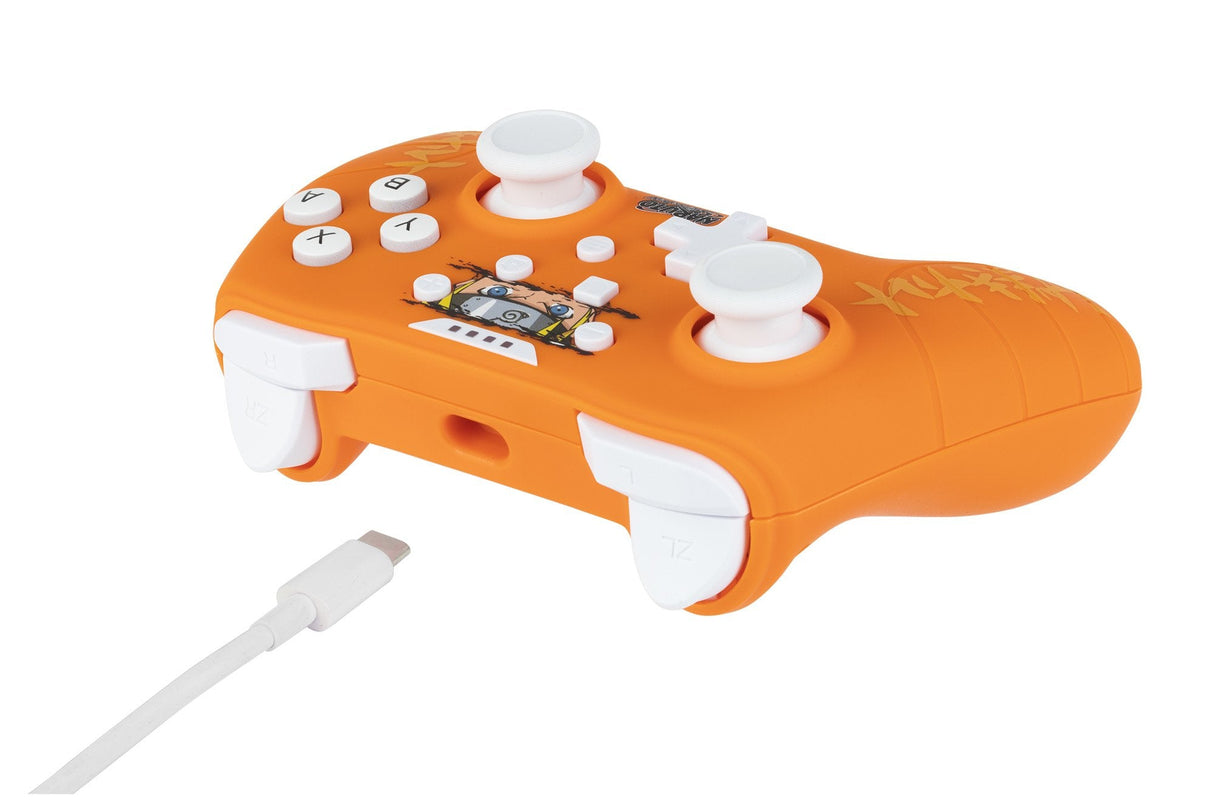 EAN 3328170287449 - Konix KX NARUTO SWITCH/PC PAD ORANGE Gamepad imagen 3
