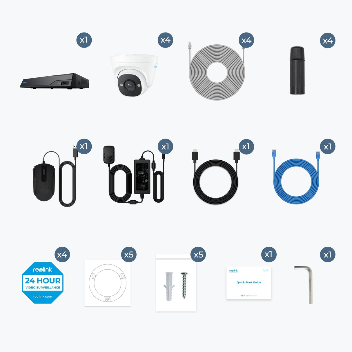 Reolink Nvs8-5md4 Kit De Videovigilancia Alámbrico 8 Canales