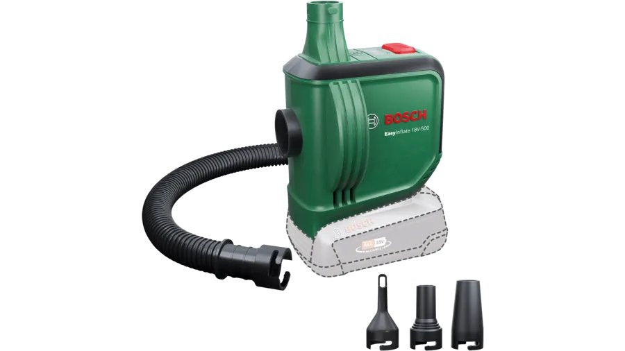 Bomba De Aire Inalámbrica Bosch Easyinflate 18v-500 Solo, 18volt Verde/Negro, Sin Batería Ni Cargador, Power For All Alliance