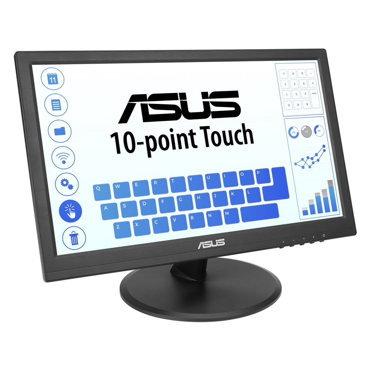 EAN 0197105406087 - ASUS Touch VT169HE pantalla para PC 39,6 cm (15.6") 1920 x 1080 Pixeles Full HD LED Pantalla táctil Mesa imagen 4