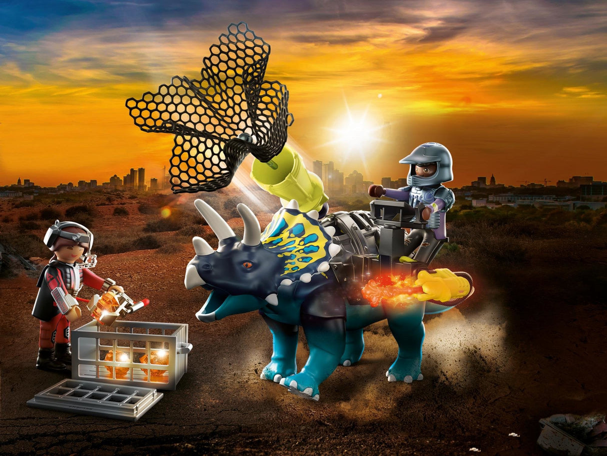 Playmobil 70627 Triceratops: Disturbios Por Las Piedras Legendarias