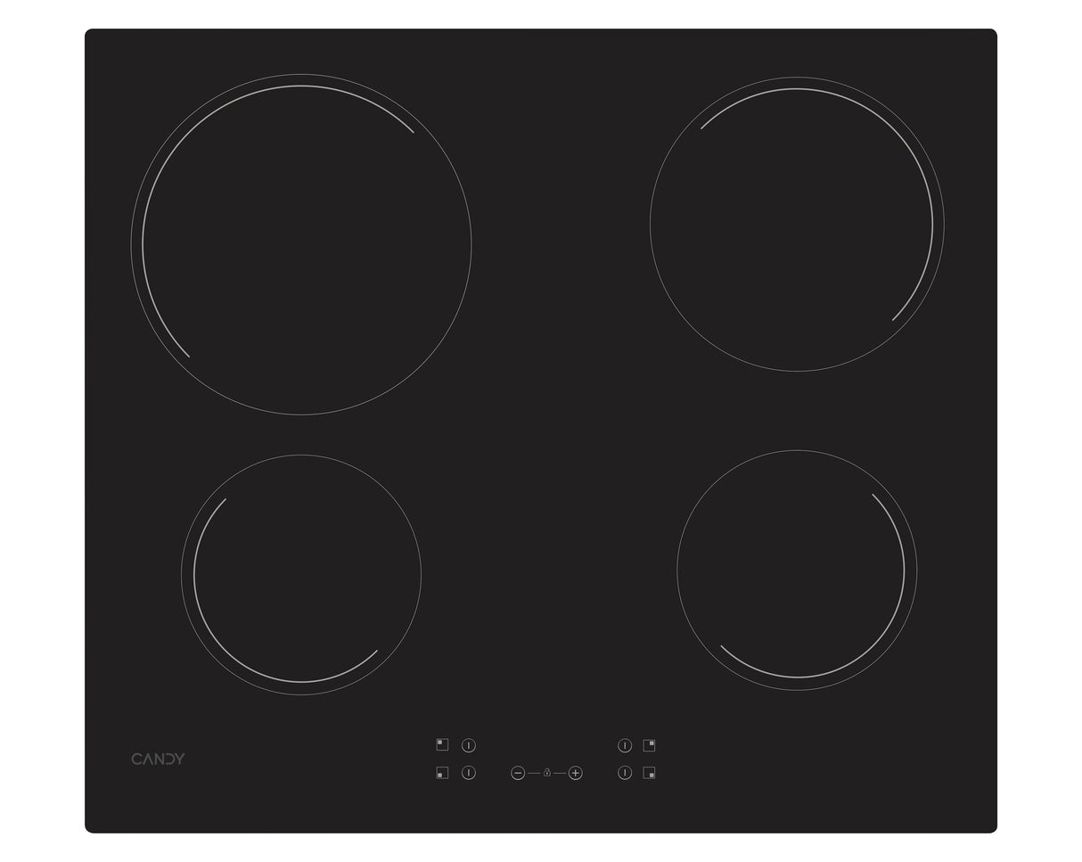 EAN 8059019059129 - Candy Idea CH64CCB/4U2 Negro Integrado 59 cm Cerámico 4 zona(s) imagen 1