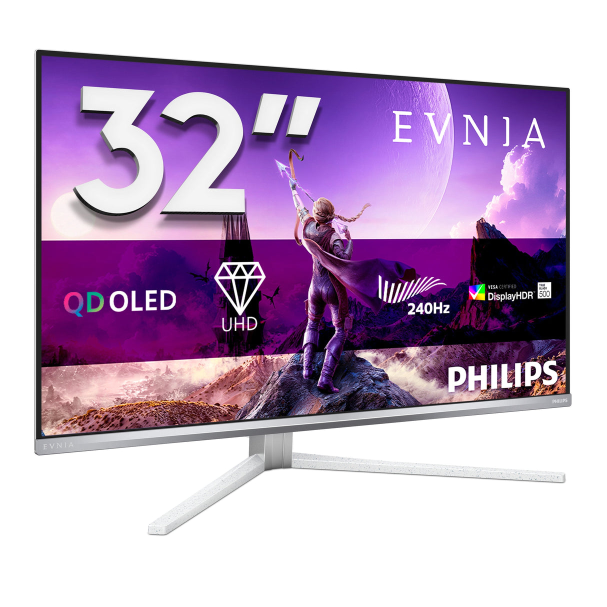 32m2n8900p/00 31 5' 16:9 Qd-Oled 240hz 3840x2160 Has 130mm Hdmi X 2x 2.1 Dp X 1x 2.1 Usb-C 3.2 Gen2 (Hbr3)