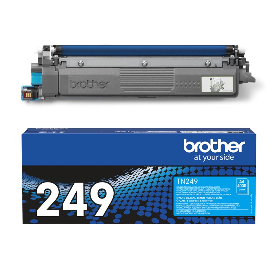 EAN 4977766821834 - Brother TN-249C cartucho de tóner 1 pieza(s) Original Cian imagen 2