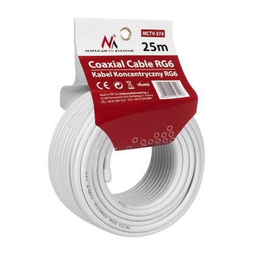 Coaxial Cable Mctv-574 1.0ccs Rg6 25m