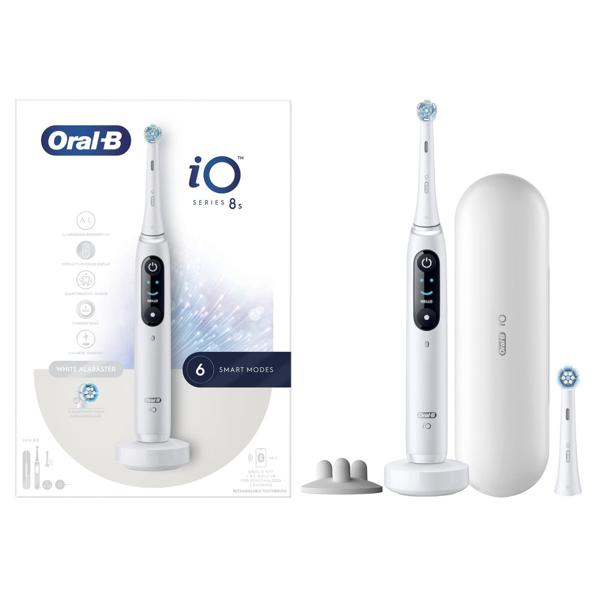Oral-B Io Series 8s ZahnbRste Weiá