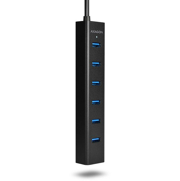 EAN 8595247903150 - Axagon HUE-SA7BP hub de interfaz USB 3.2 Gen 1 (3.1 Gen 1) Type-A 5000 Mbit/s Negro imagen 6