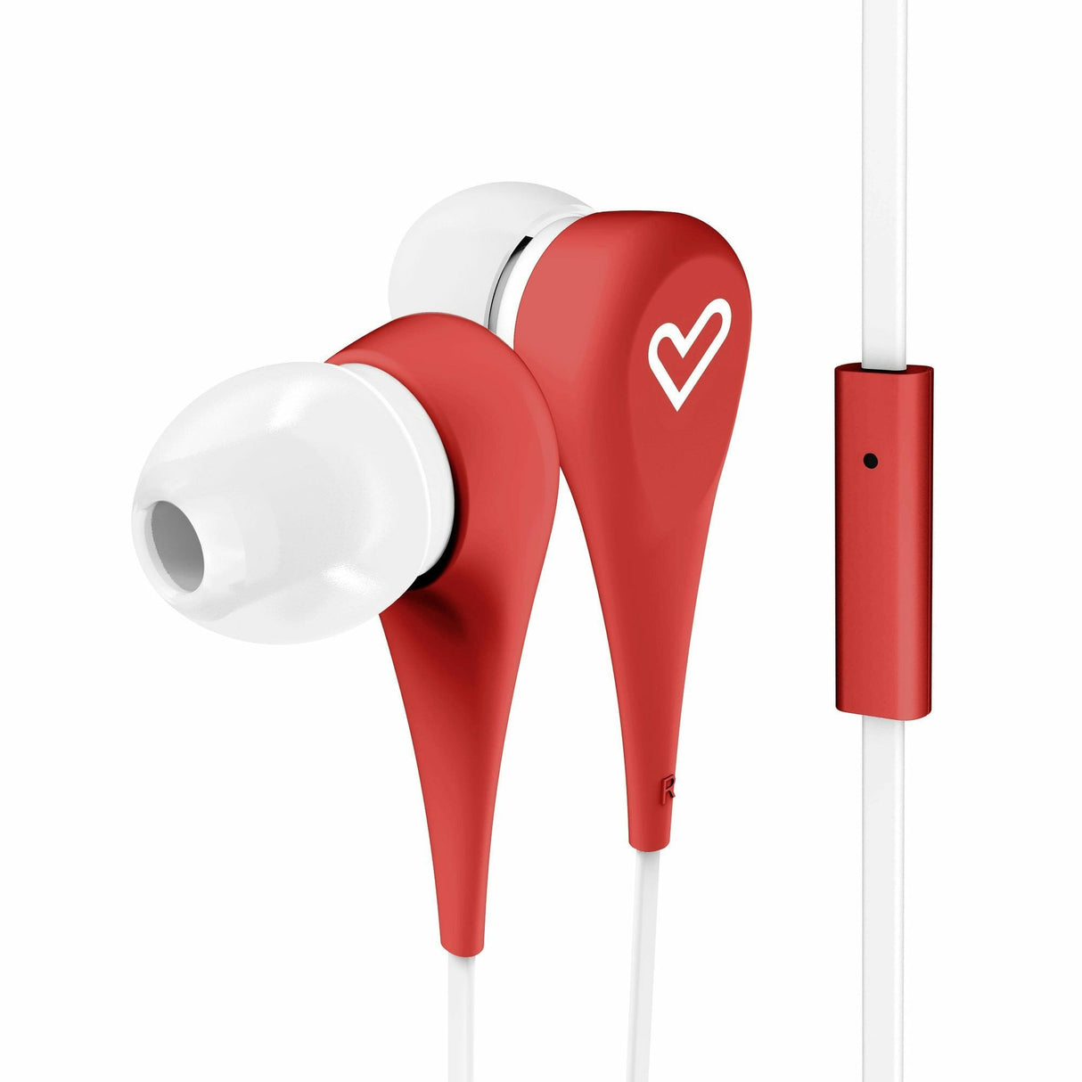 Energy Auricular Earphones Style 1+ In-Ear Flat Cable Microfono Red 446001