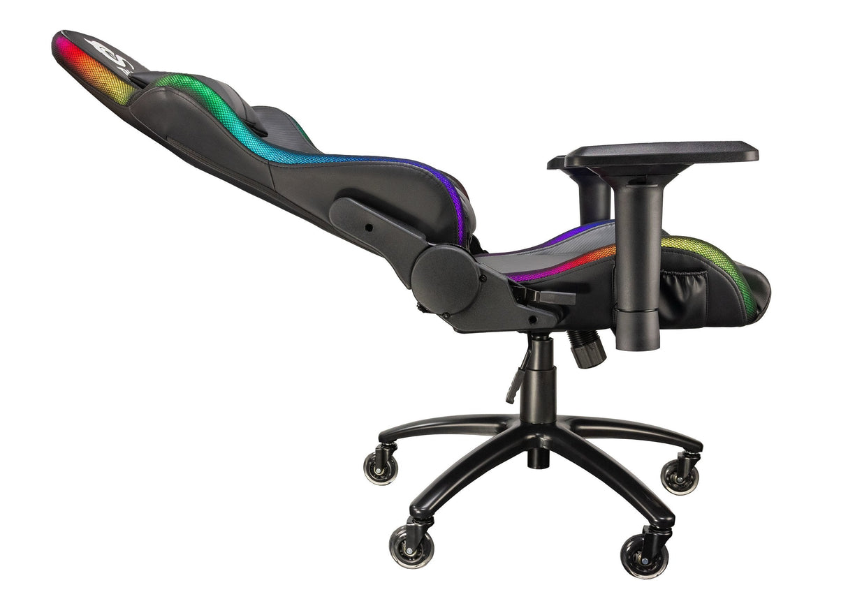 Talius Silla Camaleon Gaming Rgb, 4d,Frog, Base Metal,Ruedas 75mm Silicona,Gas