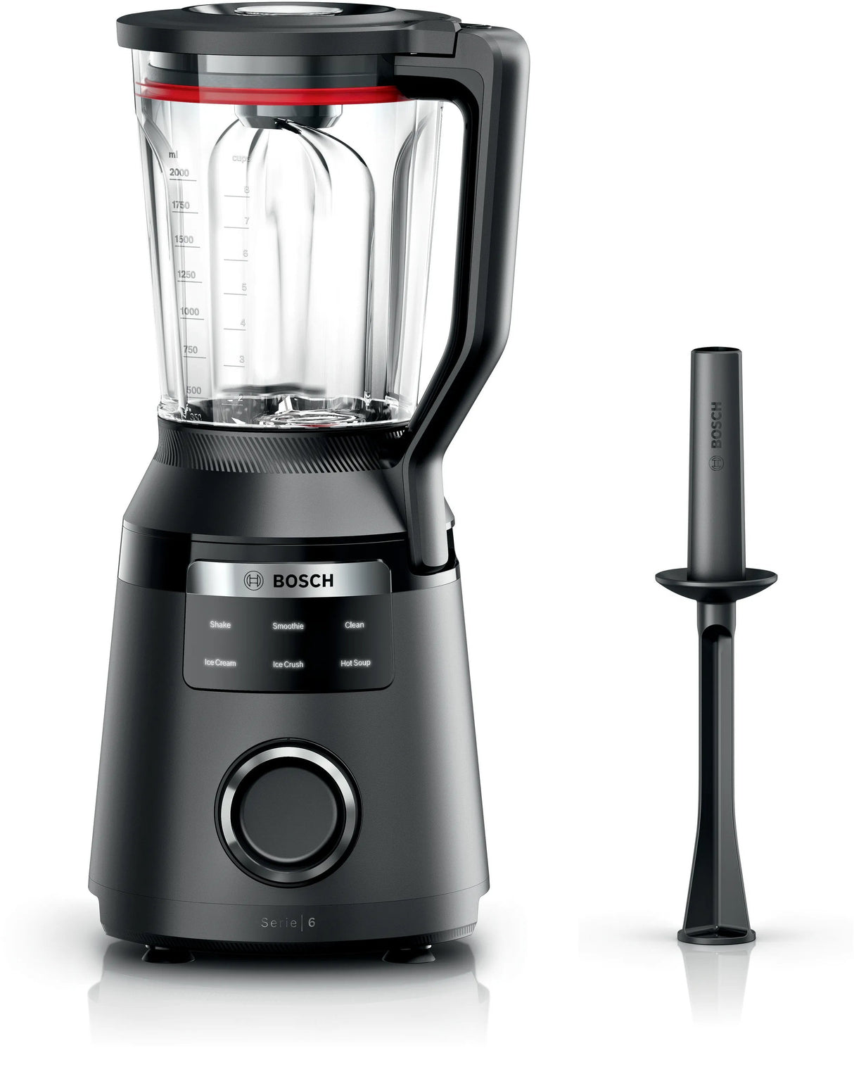 EAN 4242005393107 - Bosch Serie 6 MMB6652B licuadora 2 L Batidora de vaso 1800 W Negro imagen 1