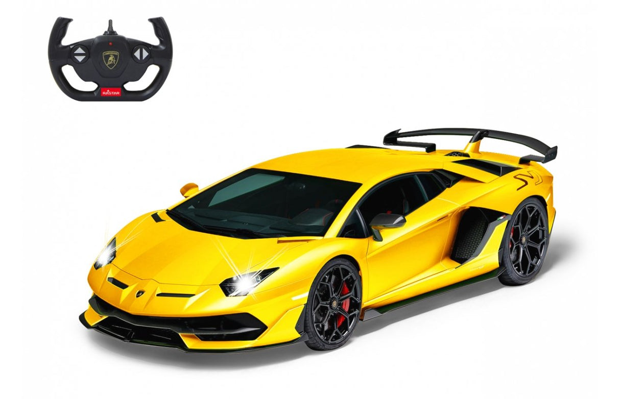 Jamara Lamborghini Aventador Svj Modelo Controlado Por Radio Coche Deportivo Motor Eléctrico 1:14, Radiocontrol Amarillo, Coche Deportivo, 1:14, 6 Año(S)