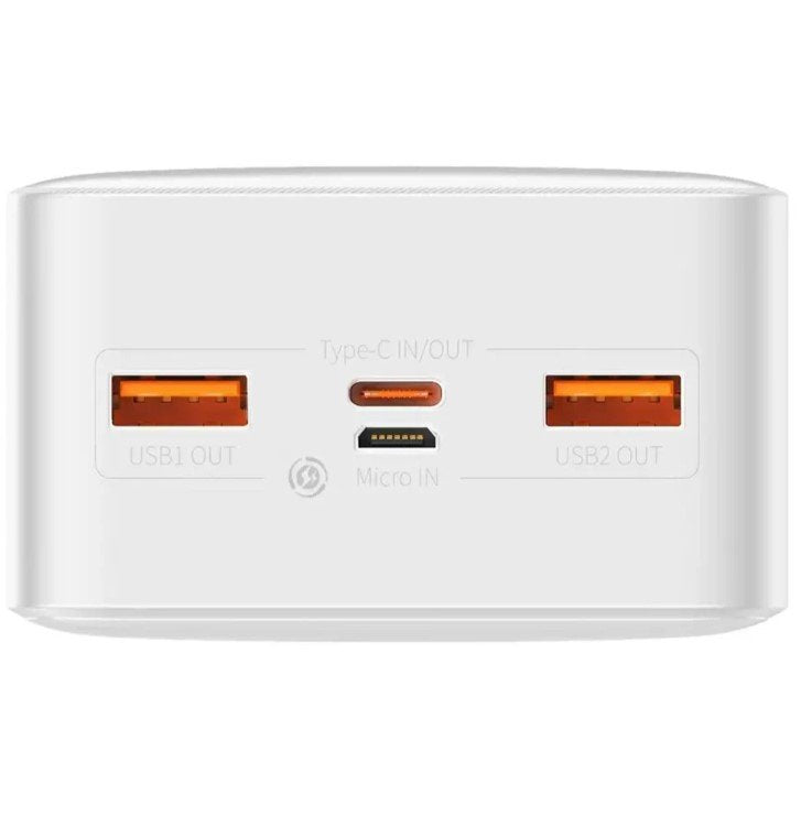 Baseus Bipow Powerbanka S Digitálním Displejem 30000mah 15w Bílá