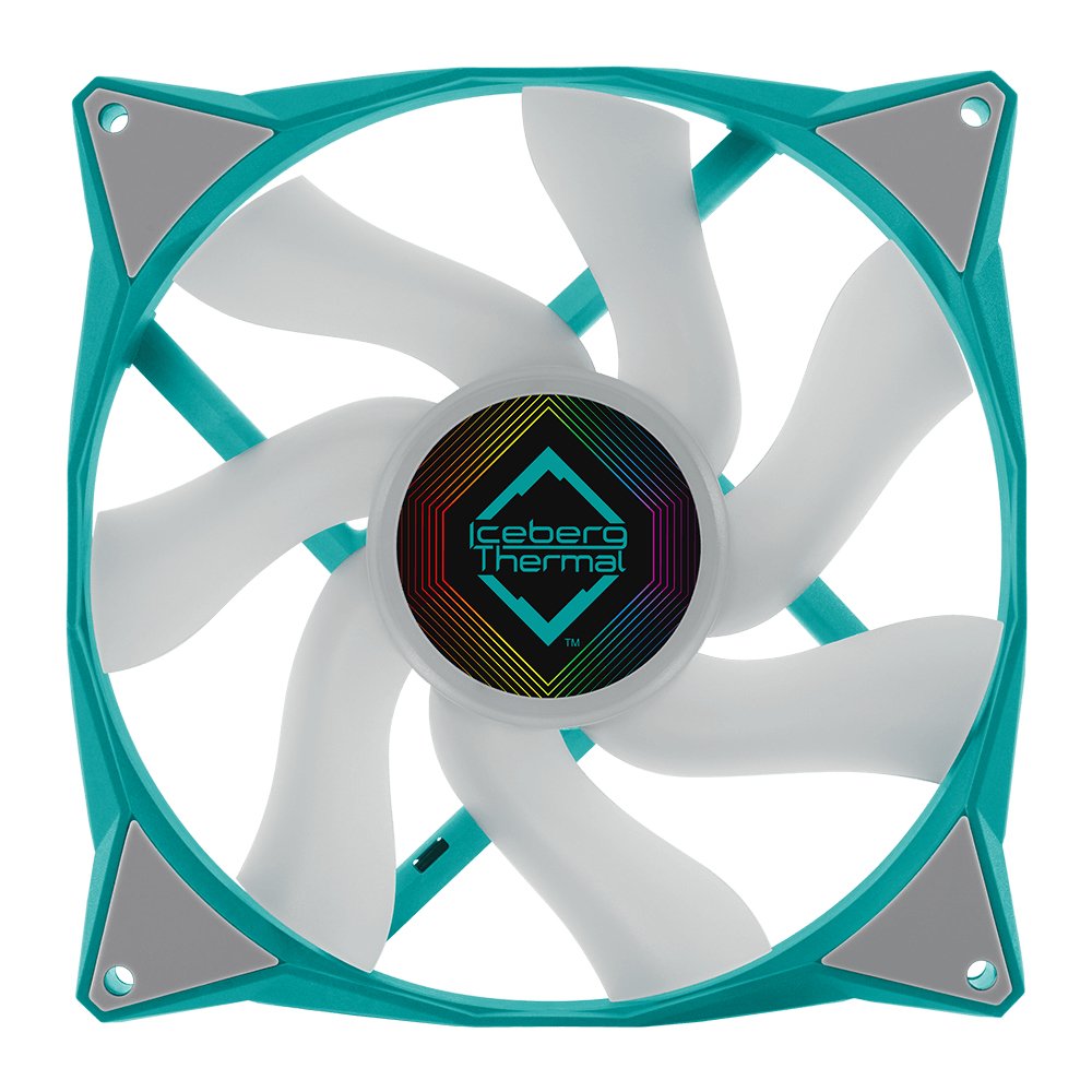 Ventilador Iceberg Thermal Icegale Argb - 140 Mm Argb Verde Azulado