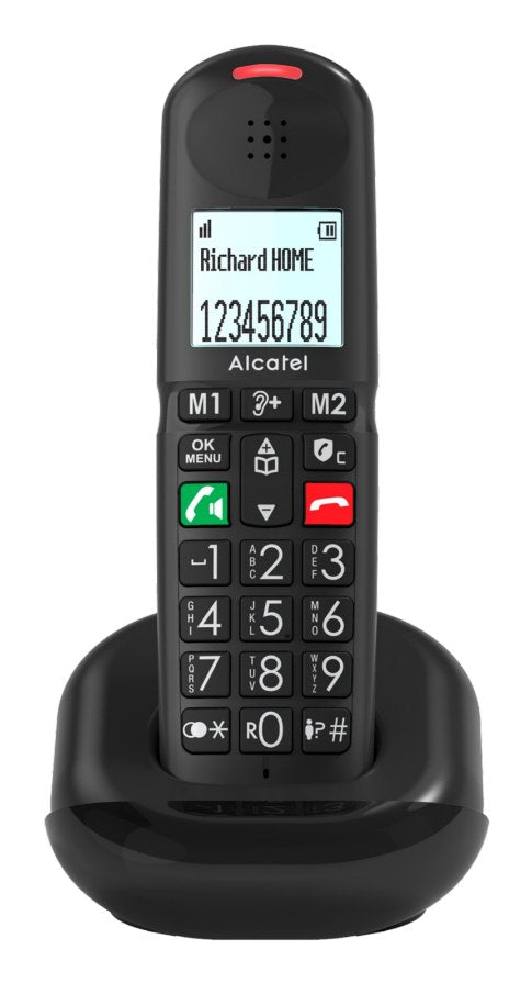 Teléfono  Alcatel Xl685 Duo Ewe Analógico Identificador De Llamadas Negro