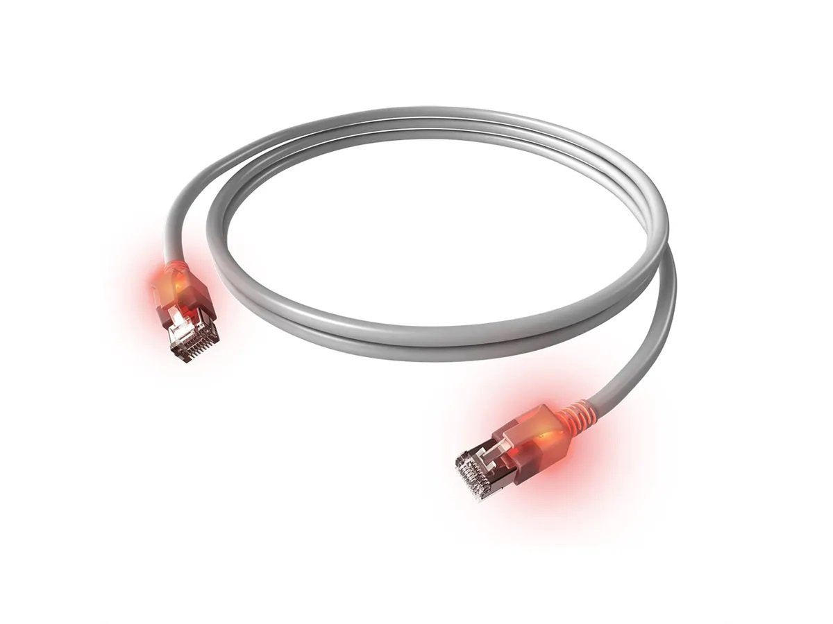 Cable Easylan Dualboot Led De Red Rj45 S Ftp Kat.6a Class Ea Mit Sacon Stecker Lsoh Grau 1.5m