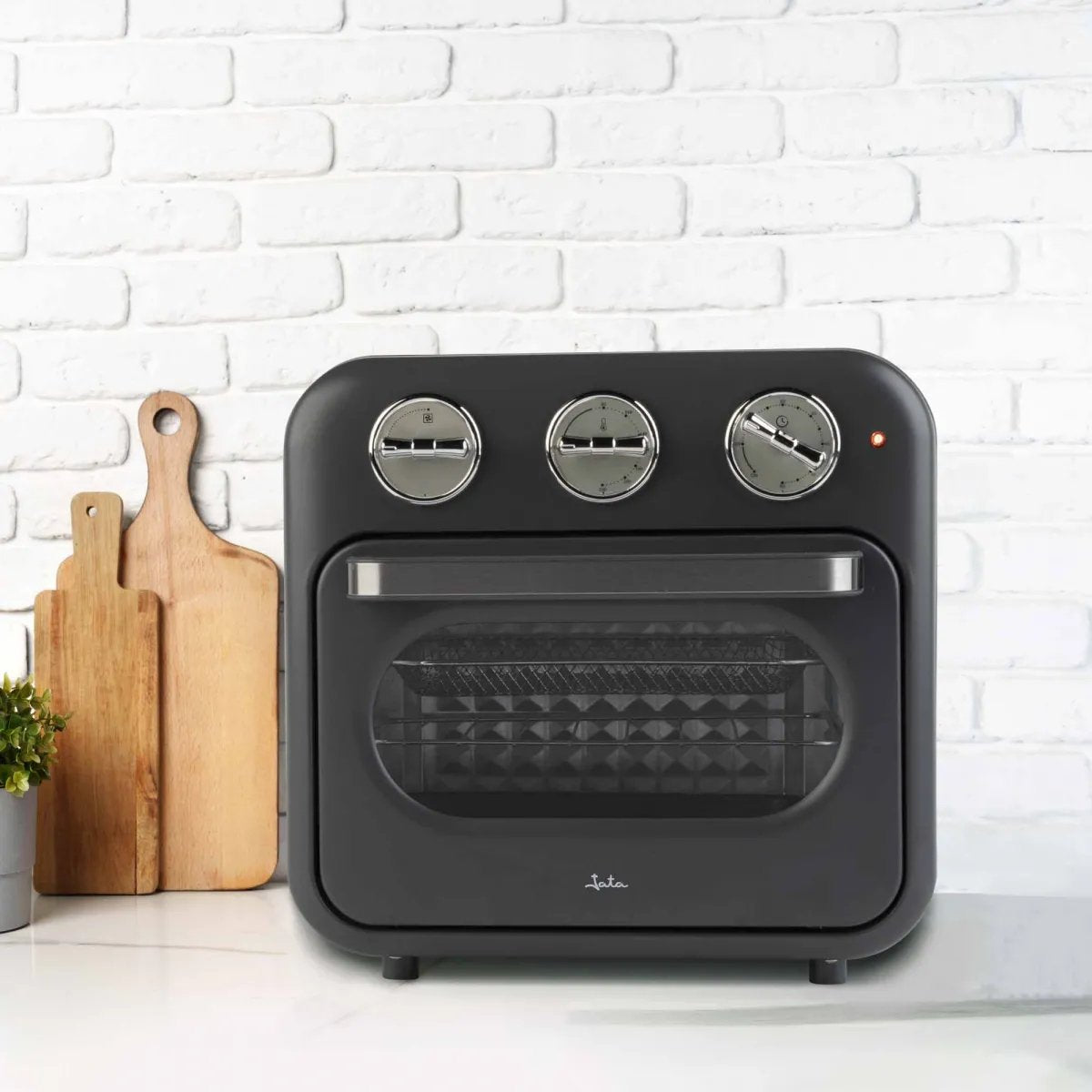 Jata Oven With Air Fryer Function 16l Timer 1400w Black Jefr1816