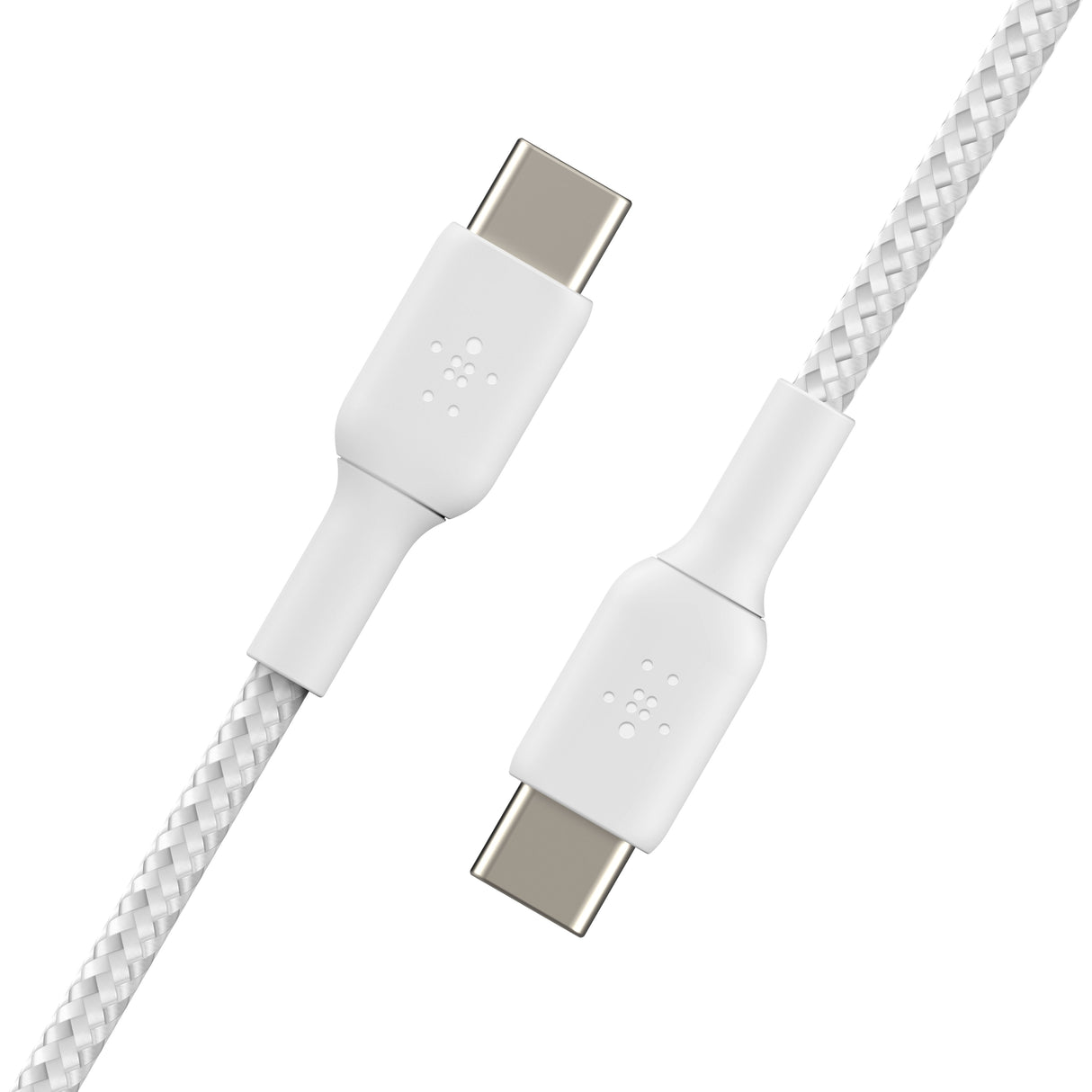 1x2 Belkin Braided Pvc Cable 1m Usb-C/Usb-C Wh.  Cab004bt1mwh2pk