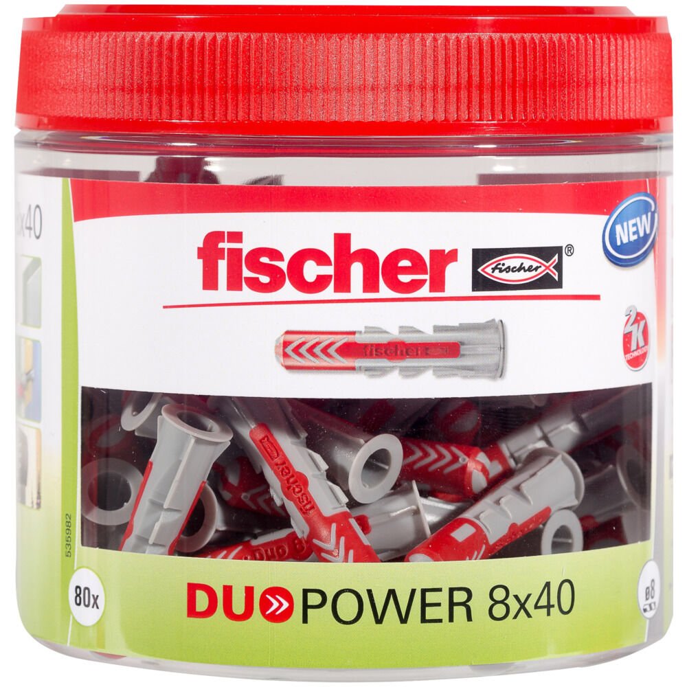 EAN 4048962245721 - Fischer 535982 tornillo de anclaje y taco 81 pieza(s) Enchufe de pared 40 mm imagen 1