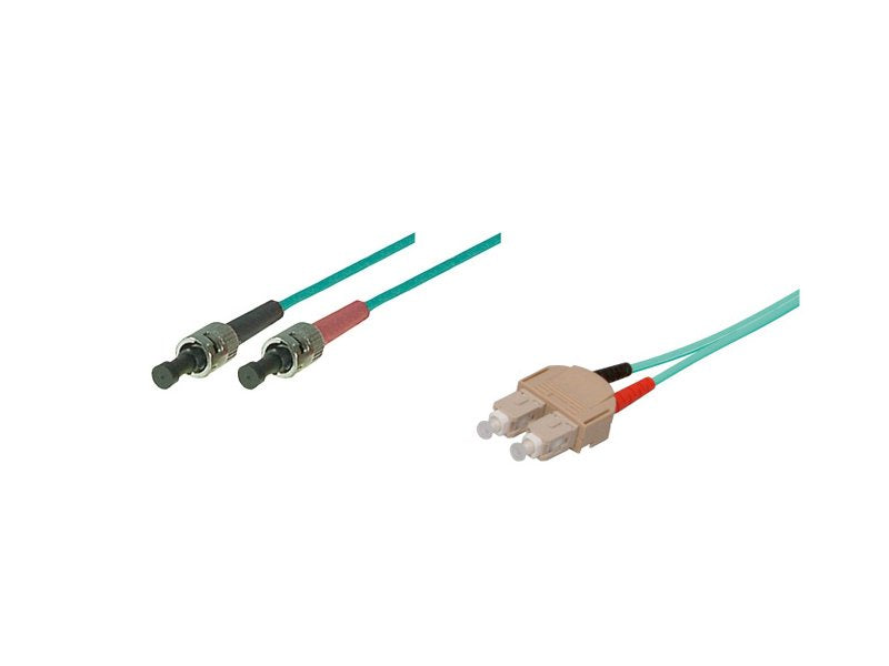 Cable De Red Lwl Duplex Om3 (Multimode, 50 125) Sc St, Lszh, Austauschbare Polaridad, 2m, Good Connections®