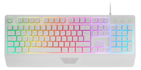 Teclado Gaming Semimecánico Mars Gaming Mk124 Blanco