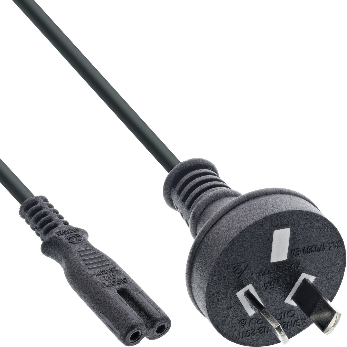 Cable De Alimentación Inline Tipo I Australia / Nz A Euro 8 C7 Enchufe 1,8 M