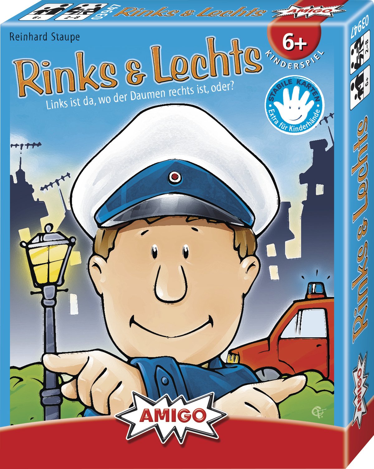 EAN 4007396039474 - Amigo Rinks & Lechts 10 min Juego De Cartas Concentración imagen 1
