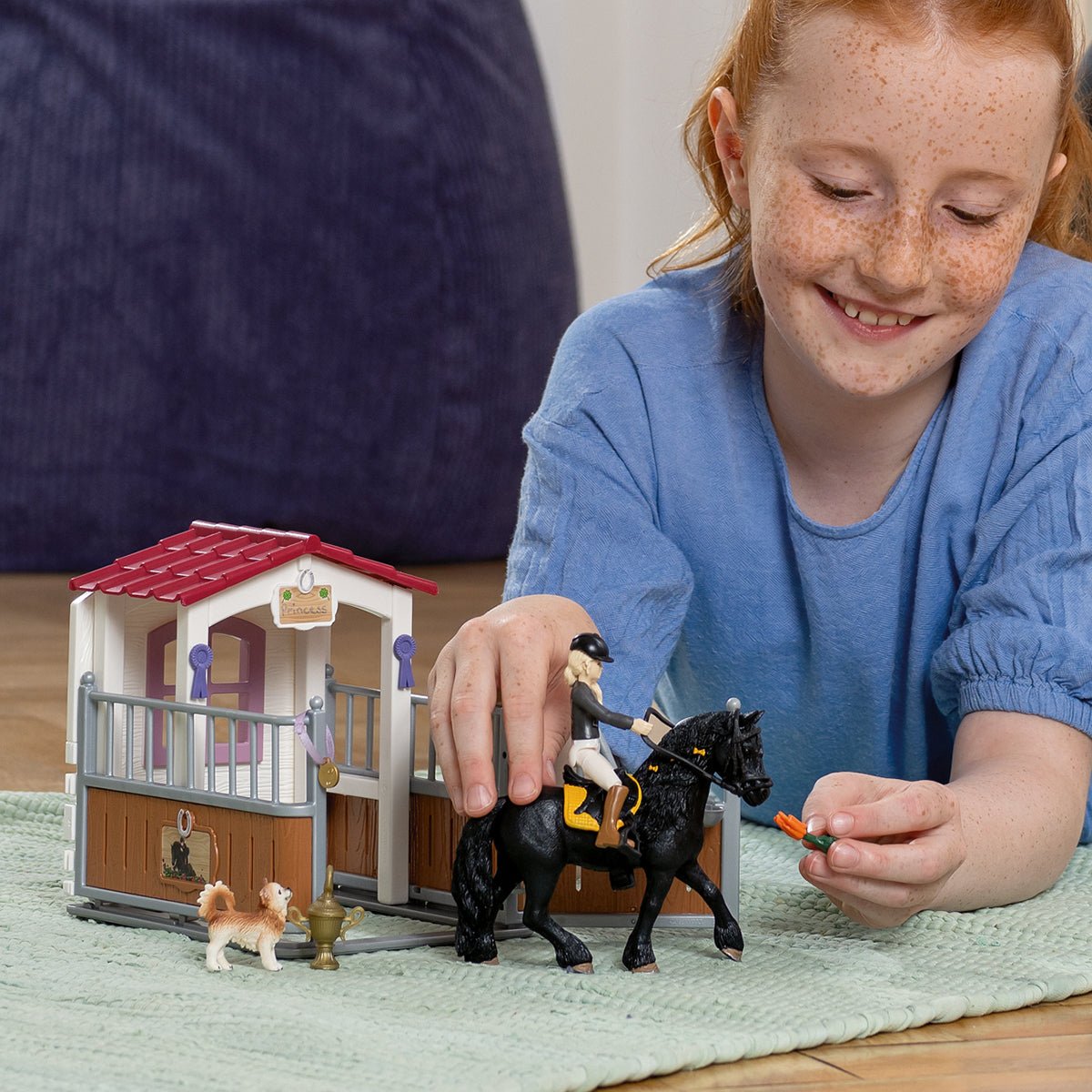 Schleich Caja De Caballo Horse Club Con Tori & Princess, Figura De Juguete