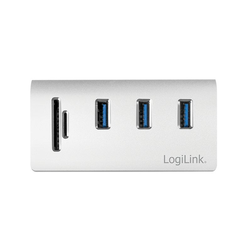 Hub Logilink Cr0045 De Interfaz Usb 3.2 Gen 1 (3.1 Gen 1) Type-A 5000 Mbit/S Plata