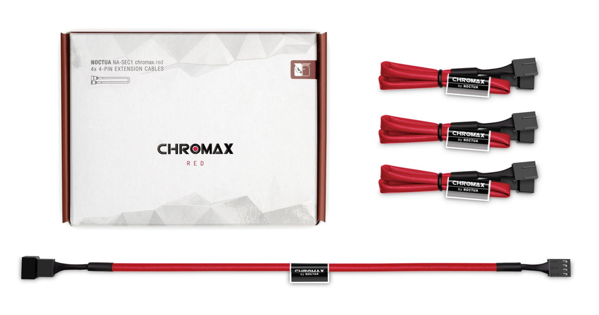 Noctua Na-Sec1 Chromax.Red, Cable Alargador Rojo