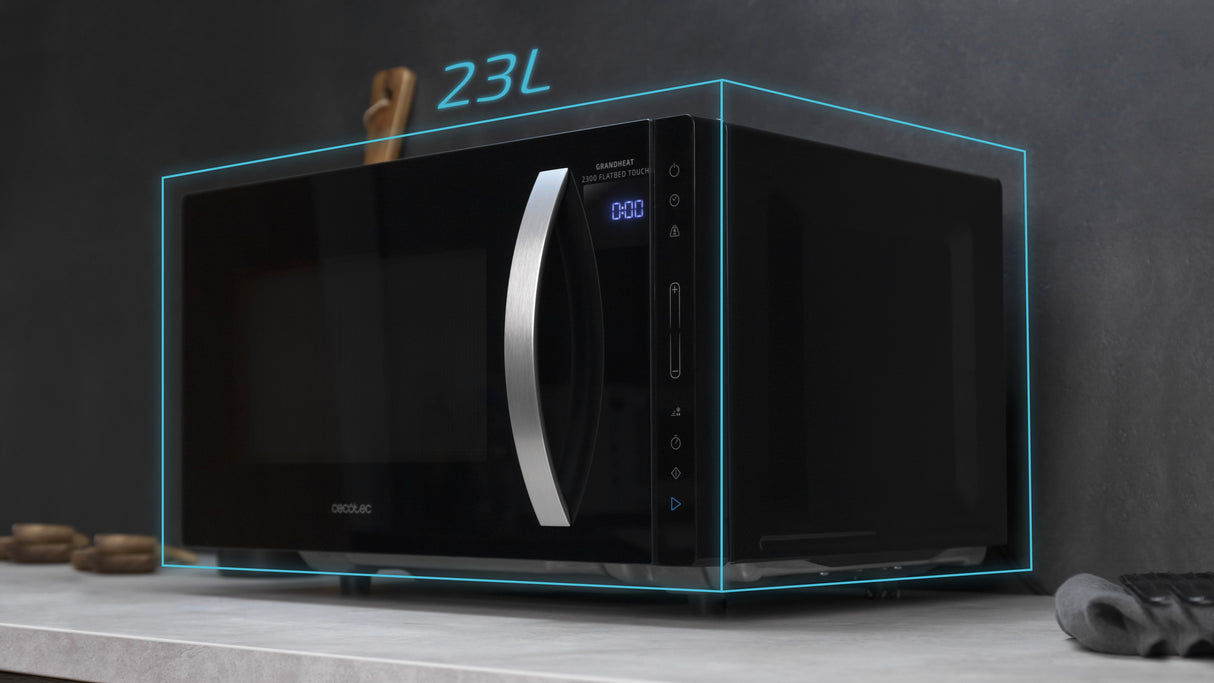 EAN 8435484013604 - Cecotec GrandHeat 2300 Flatbed Touch Negro Solo microondas Encimera 23 L 800 W imagen 2