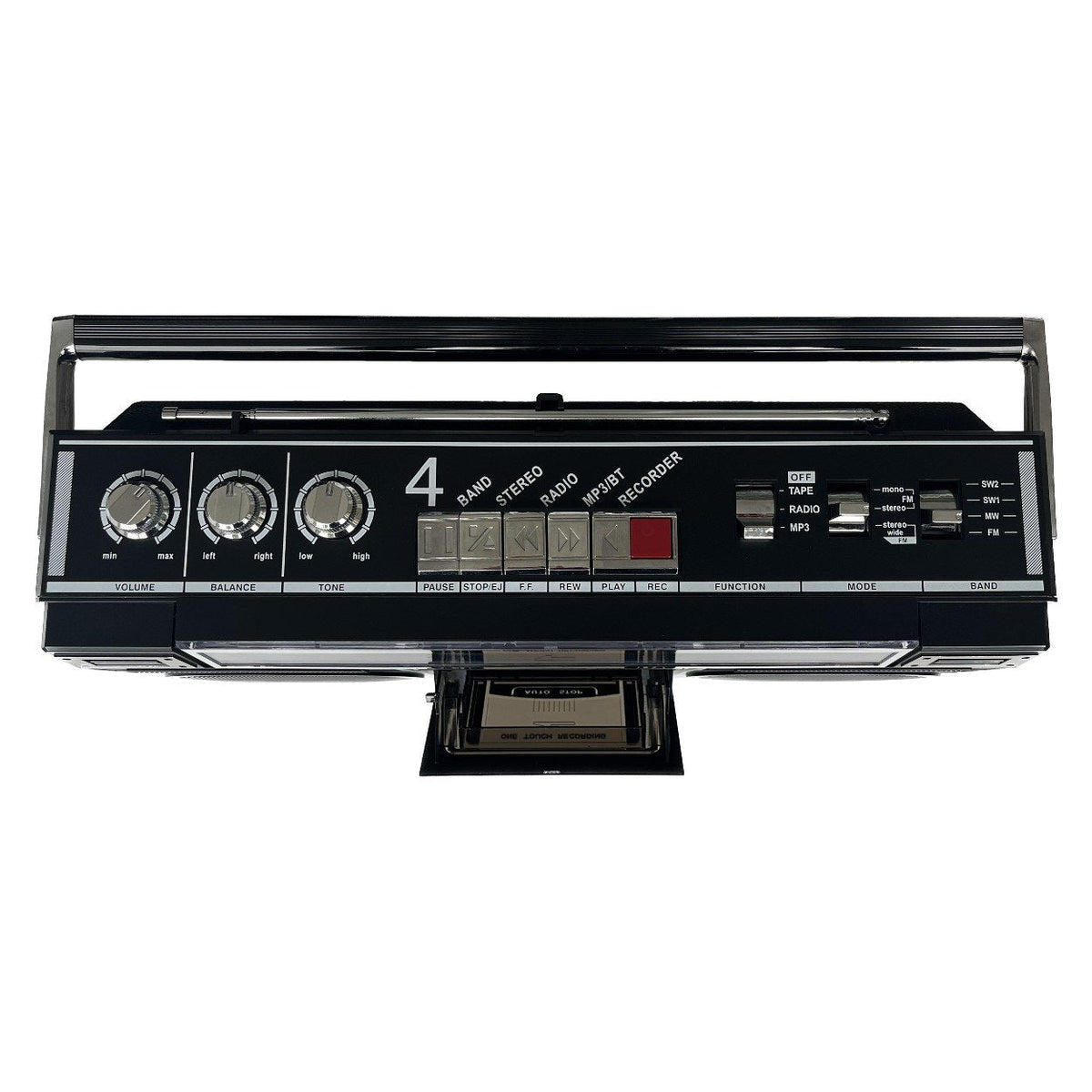 Silva-Schneider Pcr 1980 Kassettenradio Ukw, Mw, Kw Kassette, Bluetooth®, Usb, Ukw, Mw, Kw Aufnahmefunktion, Incl. Mikr - Aufnahmefunktion