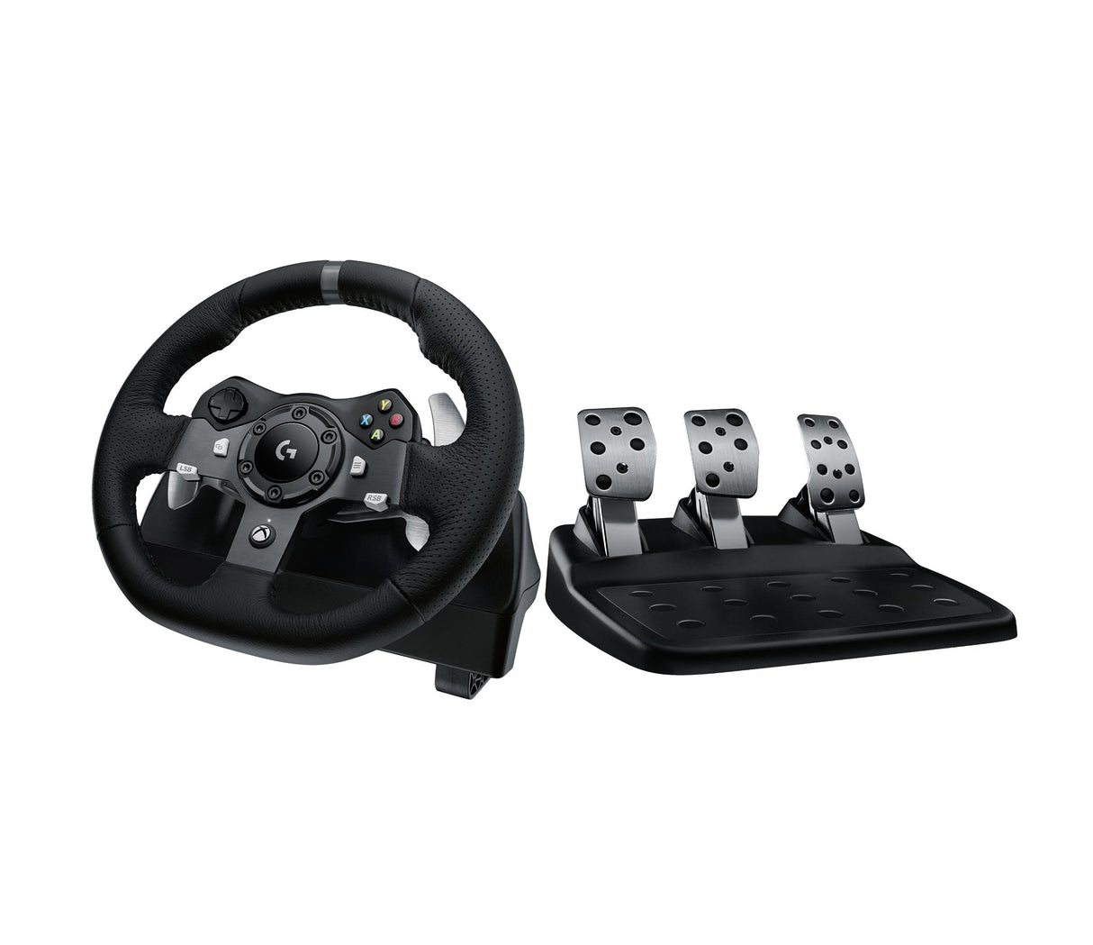 Volante De Carreras Logitech G920 Driving Forcé Para Xbox One Pc Forcé Feedback Con Dos Motores 900 Rotación Pedales Calibracion Automatica
