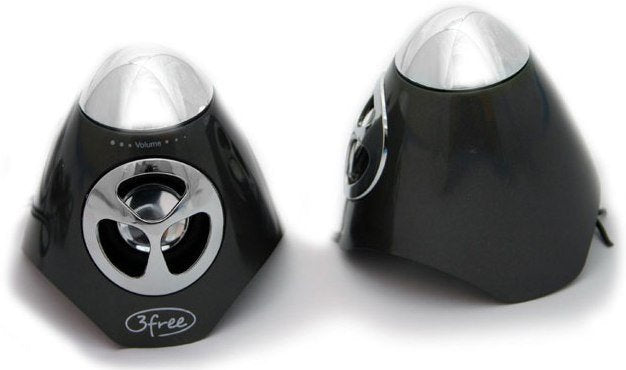 Altavoces 2.0 Mini 3free Spk100w 2w+2w Negro Alimentacion Por Usb
