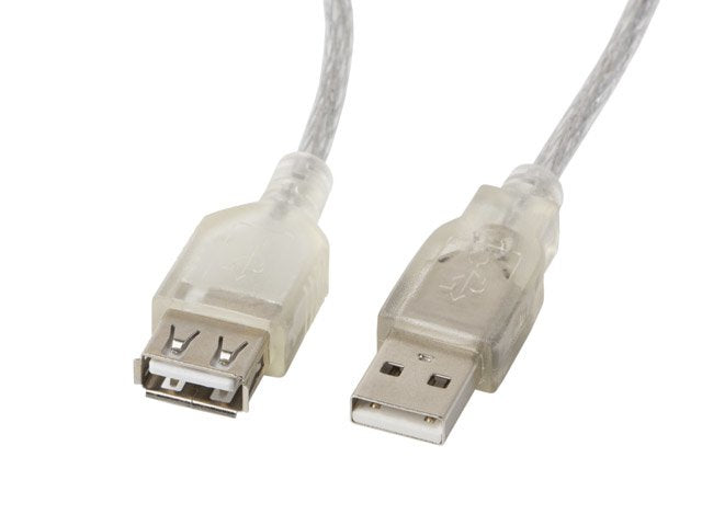 Cable Lanberg Ca-Usbe-12cc-0050-Tr Usb 2.0 5 M Usb A Transparente